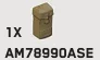 Minifig Accessory: Large Ammo Pouch in Brown, Teak