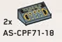 Slope 36 2 x 1 w/ Printed Control Panel in Gray, Light (Metallic)