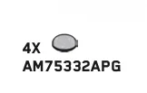 Tile Round 1 x 1 Dome, Low in Gray, Steel