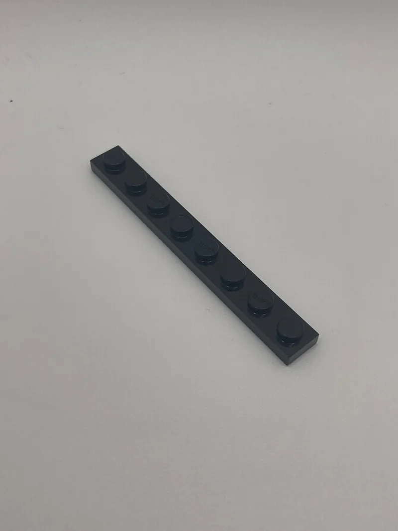 Plate 1 x 8 in Black