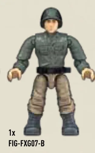 WWII US American Soldier with Green Shirt and Tan Pants