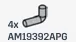 Connector: rod, small, elbow, asymmetrical in Gray, Steel
