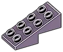 Slope 25 2 x 1.67 x 4 with studs on slope