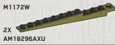 Slope Inverted 8 1 x 12 inverse in Green, Olive Drab (Infinite Green) (Metallic)