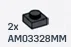 Plate 1 x 1 - Type 03 in Gray, Dark (Metallic)