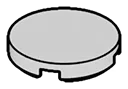 Tile 2 x 2 Round w/ Bottom Center Stud Connection