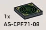 Tile 2 x 2 w/ Printed Radar Screen in Gray, Dark (Metallic)