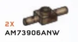 Plate 1 x 1 with horizontal pegs in Sand, Dark (Camo)