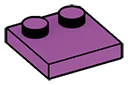 Plate Modified 2 x 2 with two studs offset in Magenta, Rich