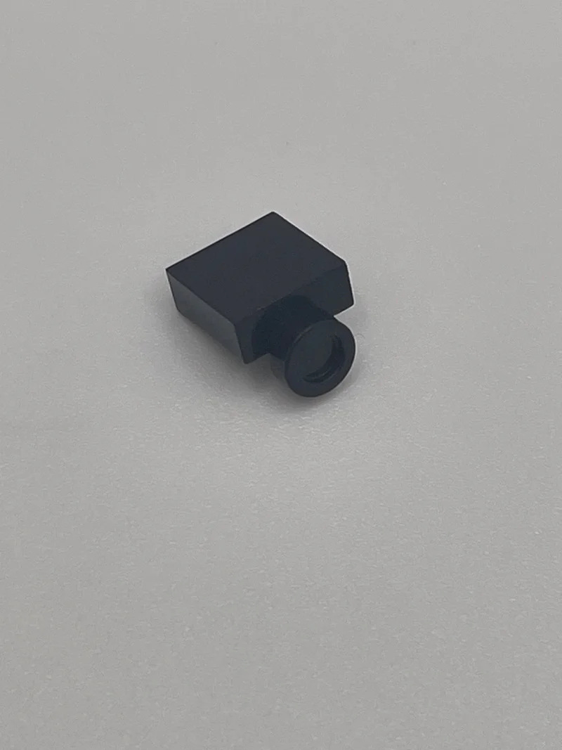 Bracket Tile 1 x 1 w/ One Stud on Side, Descending in Black