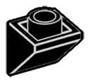 Slope Inverted 45 1 x 1 inverse in Black