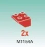 Slope brick 45 2 x 2 inverse in Red
