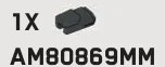 Weapon Attachment, Assault Rifle Modular Ammunition Readout in Gray, Dark (Metallic)