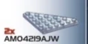 Wedge Plate 6 x 6 without corner, type 01