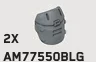 Shoulder Armor: Marine in Gray, Dull
