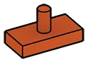 Tile Modified 1 x 2 with Vertical Bar Peg / Joystick