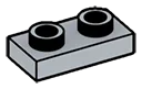 Plate 1 x 2 with hollow studs