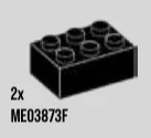Brick 2 x 3 in Black