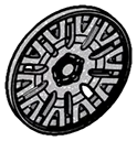 Wheel, Rim: 1:32 Cadillac Project GTP Hypercar, 10 spoke in Gray, Steel
