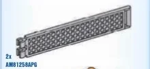 Vehicle Loading Ramp Tire Width Clip & Bar in Gray, Steel