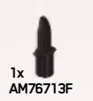 Weapon, Melee: Combat Knife, Small with peg hole in Black