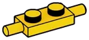 Plate Modified 1 x 2 with horizonal pegs in Yellow, Lemon