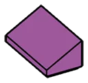 Slope 36 2 x 1 in Magenta, Rich