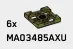 Turntable 2 x 2, Base in Green, Olive Drab (Infinite Green) (Metallic)