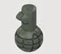 Grenade: Fragmentation, Type 01 in Green, Khaki