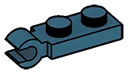 Plate 1 x 2 with horizontal clip