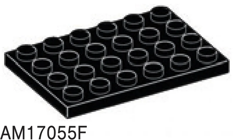 Plate 4 x 6 in Black