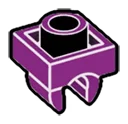 Plate Modified 1 x 1 with underside clip