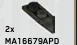 Slope brick 45 2 x 1 inverse in Green, Jungle (Camo)