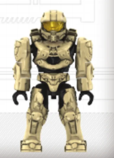Figure, Halo: Spartan Mark VI Mod - Tan (Old Articulation)