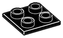 Tile 2 x 2 inverse in Black