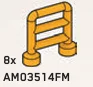 Bar 1 x 3 x 3 ladder