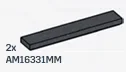 Tile 1 x 6 in Gray, Dark (Metallic)