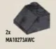 Slope Brick 45 2 x 2 in Gray, Dark (Metallic Camo)