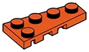 Wedge Plate 2 x 4 - Right in Orange, Marigold