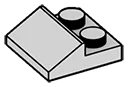 Slope Plate 25 2 x 1 x 2 in Gray, Dull