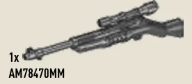 Firearm: Scoped Johnson Rifle in Gray, Dark (Metallic)
