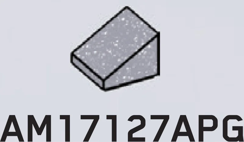 Slope 36 1 x 1 in Gray, Steel