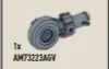 Lock Joint, elbow with axle, top in Gray, Light (Metallic)
