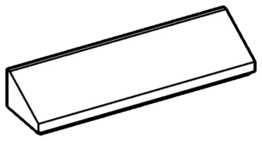 Slope brick 36 4 x 1 in White