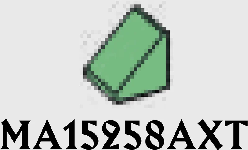 Slope 45 1 x 1 in Green, Vertigris (Sand Green)