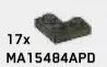 Plate 2 x 2 Corner in Green, Jungle (Camo)