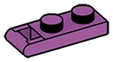 Plate 1 x 2 w/ Bar Handle, type 01 in Magenta, Rich