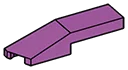 Wedge 1 x 4 with Tapered Edge Left in Magenta, Rich