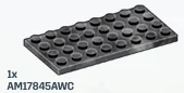 Plate 4 x 8 in Gray, Dark (Metallic Camo)