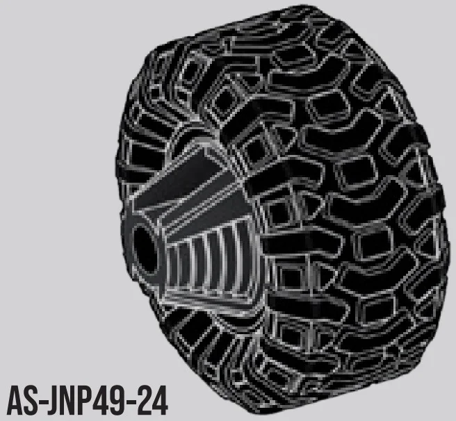 Wheel, Warthog hub and tire in Multicolored